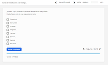 Ejemplo pregunta tipo test en Curso de Analista de Inteligencia