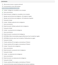 Índice de contenidos Curso de Analista de Inteligencia Sesgos Cognitivos y Esquemas Mentales