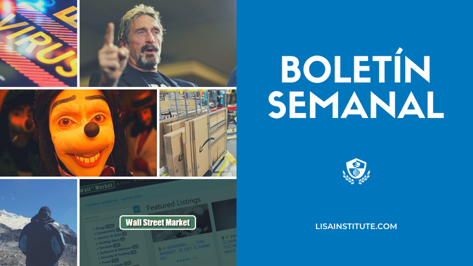 Boletín Semanal de LISA Institute (2 - 9 oct)