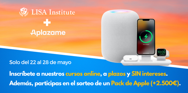 Formación online promocionada + sorteo (LISA Institute y Aplazame)