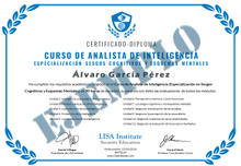Certificado-Diploma Curso de Analista de Inteligencia Sesgos Cognitivos y Esquemas Mentales