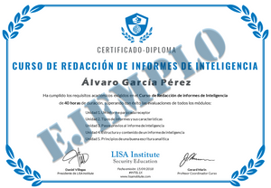Diploma Curso de Redacción de Informes de Inteligencia