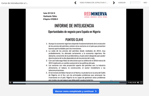 Ejemplo de Informe de Inteligencia Curso de Experto en Análisis de Inteligencia